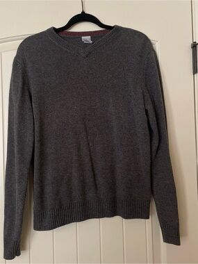 Old Navy Men's Dark Gray V-Neck Sweater